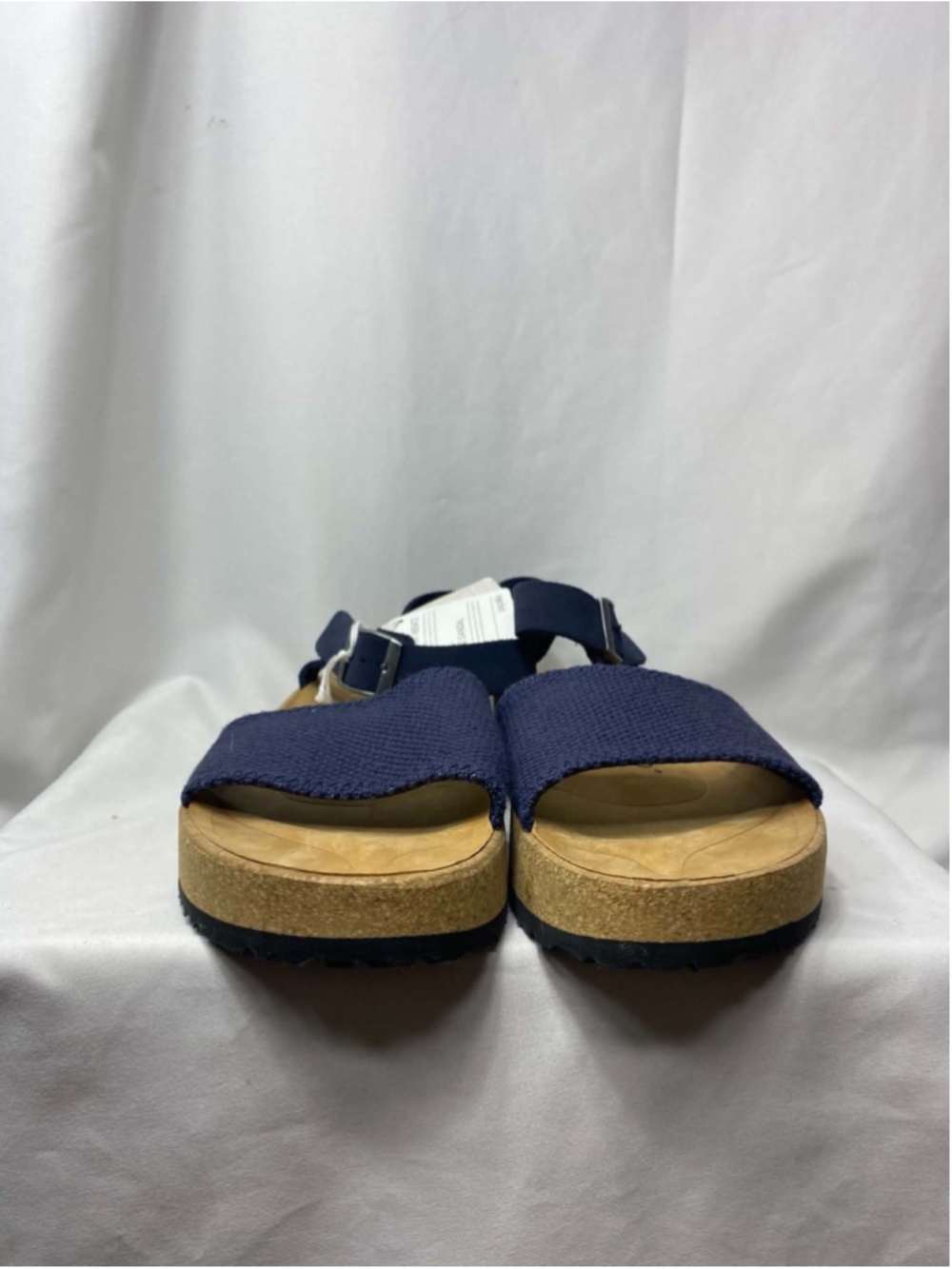 Papillio by Birkenstock Glenda Blue Nubuck Leather Platform Wedge Sandals 41 L10 - Picture 4 of 12
